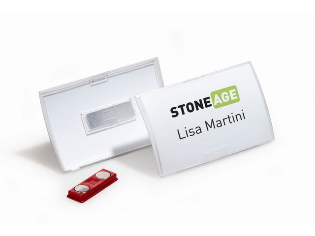 Durable Naambadge Uitvouwbaar Met Magneet 40 X 75 Mm Pak 10 Stuks durable kopen in de aanbieding
