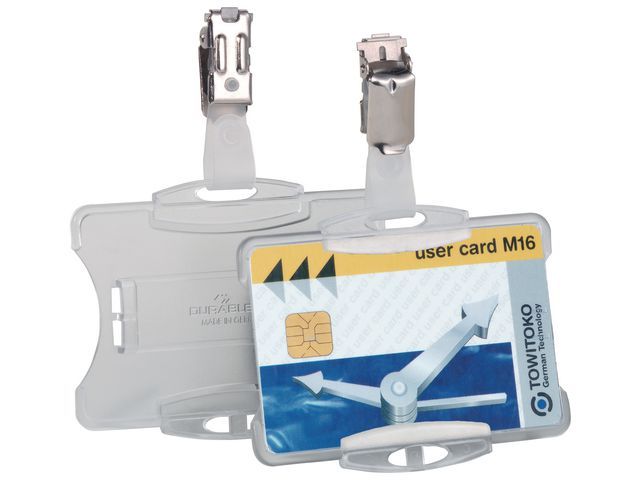 Durable Houder Voor Bedrijfspas Transparant 54 X 85 Mm Pak 25 Stuks durable kopen in de aanbieding