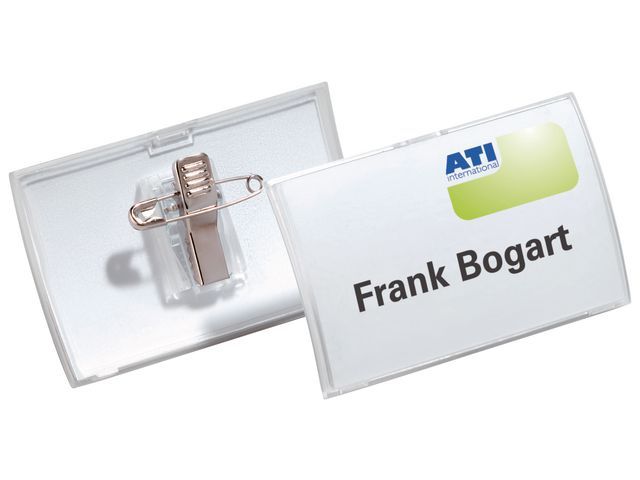 Durable Naambadge Clickfold Met Combiclip 40 X 75 Mm Pak 25 Stuks durable kopen in de aanbieding