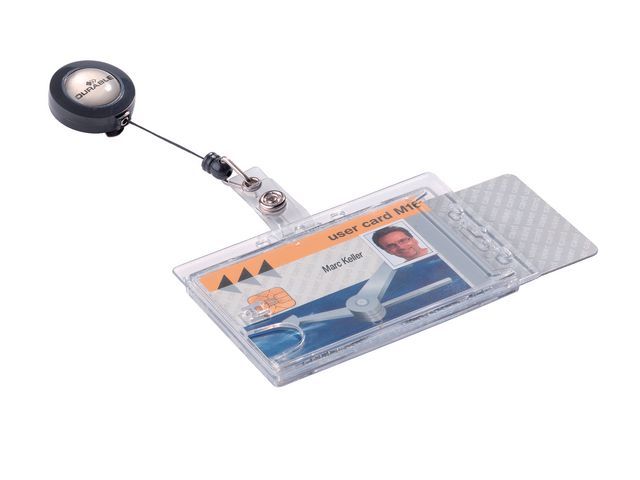 Durable Houder Voor 2 Bedrijfspassen 54 X 90 Mm Pak 10 Stuks durable kopen in de aanbieding