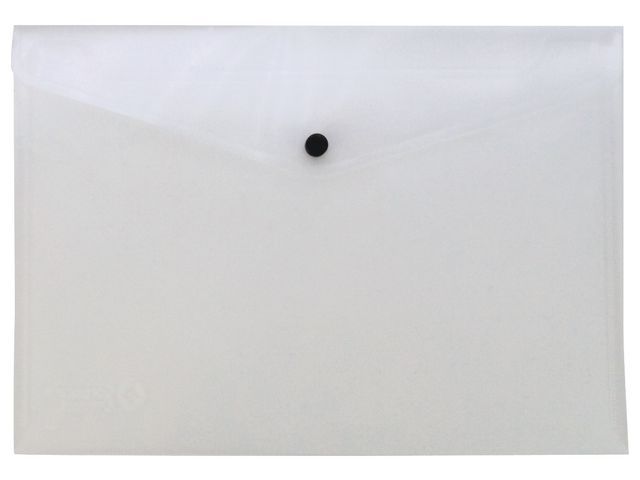 Staples Dossiermap Met Drukknop Transparant Pak 10 Stuks staples kopen in de aanbieding