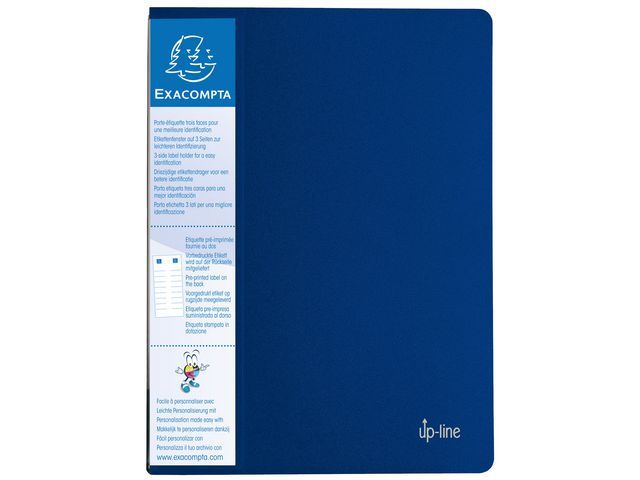 Exacompta Showalbum Up Line 40 Tassen Blauw exacompta kopen in de aanbieding