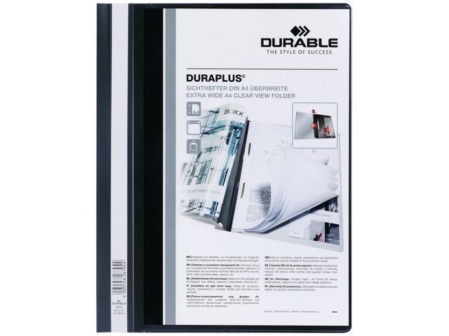 Durable Hechtmap Duraplus A4 Extra Breed 1 100 Vel Zwart Pak 25 Stuks durable kopen in de aanbieding Durable Hechtmap Duraplus A4 Extra Breed 1 100 Vel Zwart Pak 25 Stuks durable kopen in de aanbieding