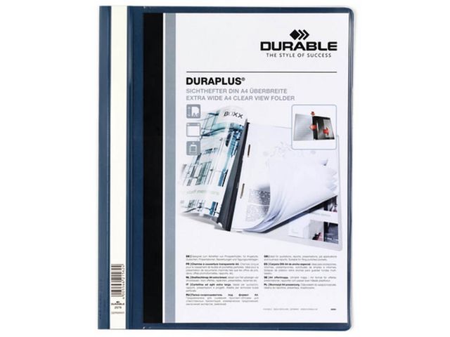 Durable Hechtmap Duraplus A4 Extra Breed 1 100 Vel Blauw Pak 25 Stuks durable kopen in de aanbieding Durable Hechtmap Duraplus A4 Extra Breed 1 100 Vel Blauw Pak 25 Stuks durable kopen in de aanbieding