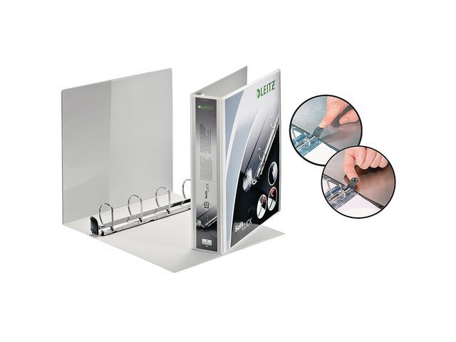 Leitz Presentatieringband Softclick Ringcapaciteit 20 Mm 4 Rings Wit leitz kopen in de aanbieding
