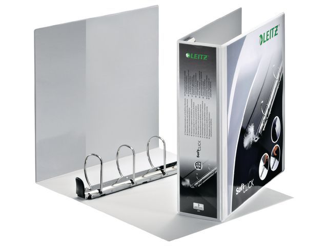 Leitz Presentatieringband Softclick Ringcapaciteit 60 Mm 4 Rings Wit leitz kopen in de aanbieding