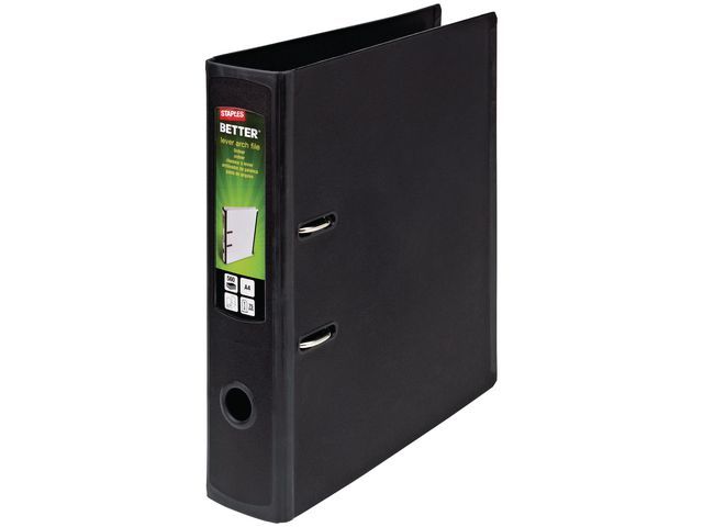 Staples Better Binder Ordner Rugbreedte 80 Mm Zwart staples kopen in de aanbieding