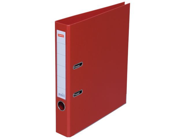 Staples Ordner Premium Rugbreedte 50 Mm Rood staples kopen in de aanbieding