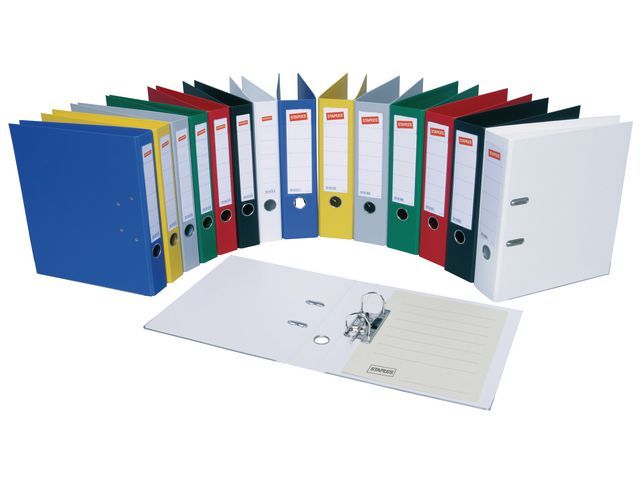 Staples Ordner Premium Rugbreedte 50 Mm Wit staples kopen in de aanbieding