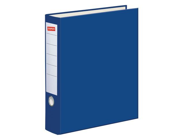Staples Kunststof Ordner Rugbreedte 80 Mm Blauw staples kopen in de aanbieding