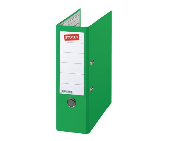 Staples Ordner Premium Rugbreedte 80 Mm Lichtgroen staples kopen in de aanbieding