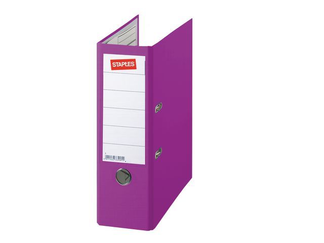 Staples Ordner Premium Rugbreedte 80 Mm Paars staples kopen in de aanbieding