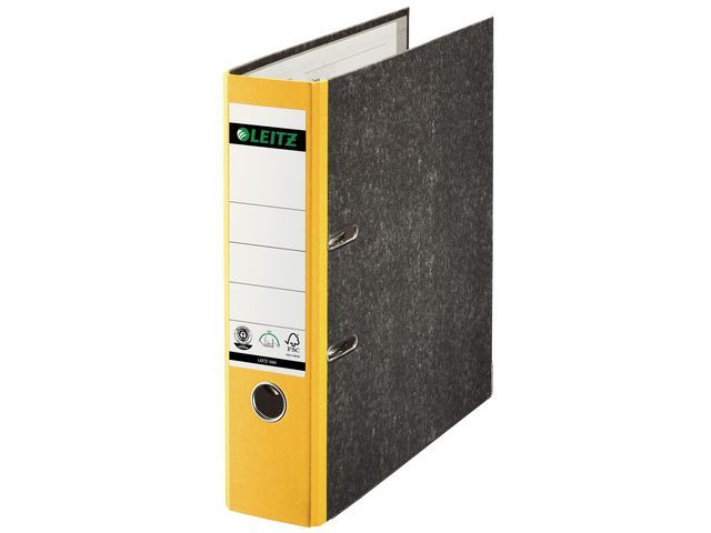 Leitz Ordner Wolkenmarmer Rugbreedte 80 Mm Geel leitz kopen in de aanbieding