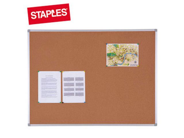 Staples Prikbord Kurk 120 X 90 staples kopen in de aanbieding