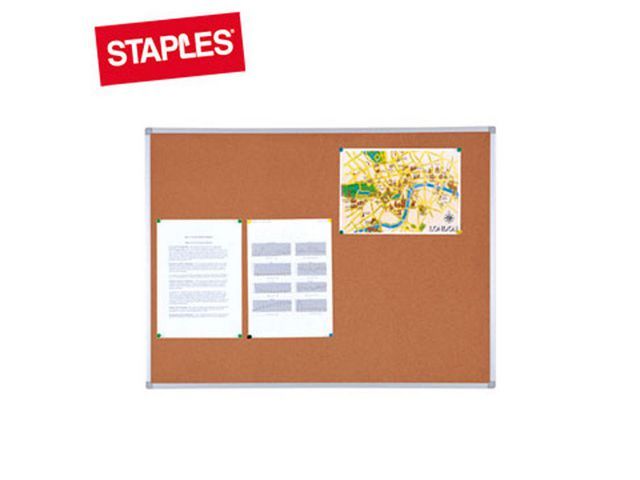 Staples Prikbord Kurk 90 X 60 staples kopen in de aanbieding