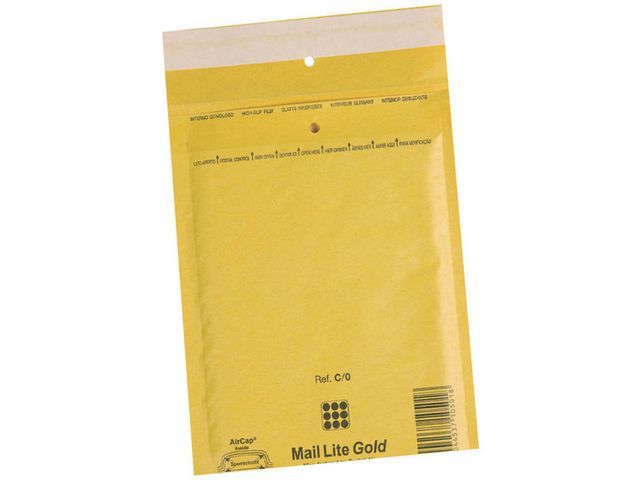 Mail Lite Luchtkussenenveloppen Goud Nr 13 150 X 210 Mm Doos 100 Stuks mail lite kopen in de aanbieding