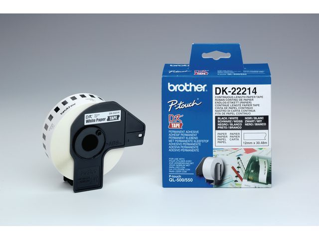 Ptouch P Touch Ql500A Labelprinter Tape Thermisch Papier 12X3048 Mm Dk22214 Rol 3048 Meter ptouch kopen in de aanbieding Ptouch P Touch Ql500A Labelprinter Tape Thermisch Papier 12X3048 Mm Dk22214 Rol 3048 Meter ptouch kopen in de aanbieding