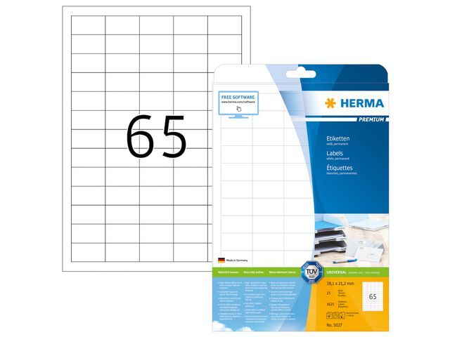 Herma Premium Etiketten Met Rechte Hoeken Stuks Pak 1625 herma kopen in de aanbieding