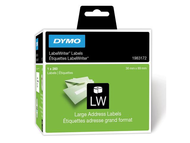 Dymo 1983172 Lw Adresetiketten 89 X 36 Mm dymo kopen in de aanbieding