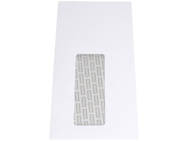 Staples Venster Envelop Gegomde Klep C6C5 114 X 229 Mm 80 Gm Rechts Doos 500 Stuks staples kopen in de aanbieding