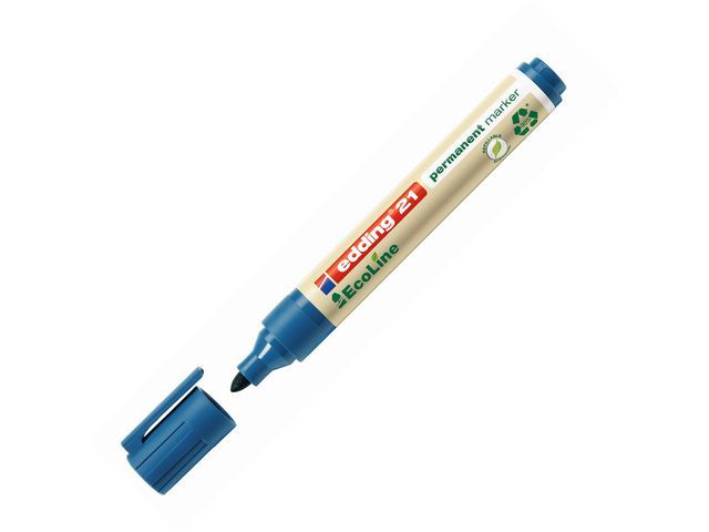 Edding Permanent Marker 21 Ecoline Blauw Doos 10 Stuks edding kopen in de aanbieding Edding Permanent Marker 21 Ecoline Blauw Doos 10 Stuks edding kopen in de aanbieding