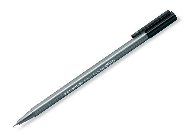 Staedtler Fineliner Triplus 03 Mm Zwart Pak 10 Stuks staedtler kopen in de aanbieding
