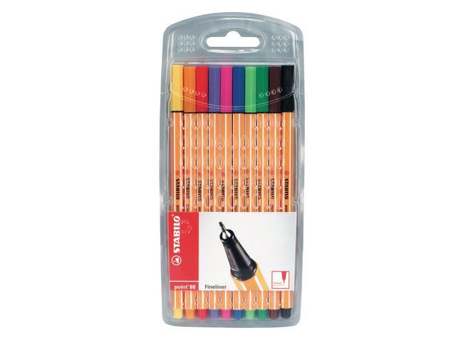 Stabilo Fineliner Point 88 04 Mm Assorti Pak 10 Stuks stabilo kopen in de aanbieding Stabilo Fineliner Point 88 04 Mm Assorti Pak 10 Stuks stabilo kopen in de aanbieding