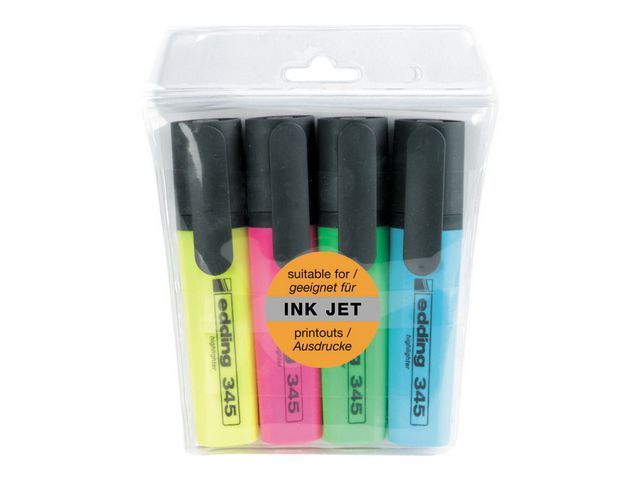 Edding 345 Markeerstift Met Platte Huls Beitelvormige Punt 2 5 Mm Lijndikte Assorti Geel Roze Blauw Groen Pak 4 Stuks edding kopen in de aanbieding Edding 345 Markeerstift Met Platte Huls Beitelvormige Punt 2 5 Mm Lijndikte Assorti Geel Roze Blauw Groen Pak 4 Stuks edding kopen in de aanbieding