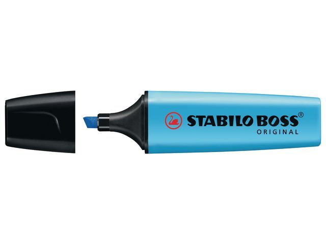 Stabilo Tekstmarker Boss Original 2 5 Mm Blau Pak 10 Stuks stabilo kopen in de aanbieding