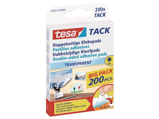 Tesa Dubbelzijdige Kleefpad Value Pack Transparant Pak 200 Stuks tesa kopen in de aanbieding Tesa Dubbelzijdige Kleefpad Value Pack Transparant Pak 200 Stuks tesa kopen in de aanbieding