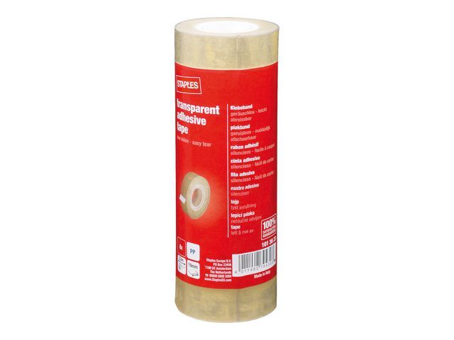 Staples Plakband 19 Mm X 33 M Asgat 25 Mm Pak 8 X 33 Meter staples kopen in de aanbieding