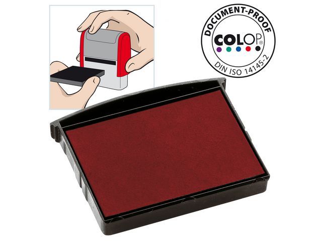 Colop Reserve Kussen Tbv Zelfinktende Stempels Rood E2300 Voor 2360 Pak 2 Stuks colop kopen in de aanbieding