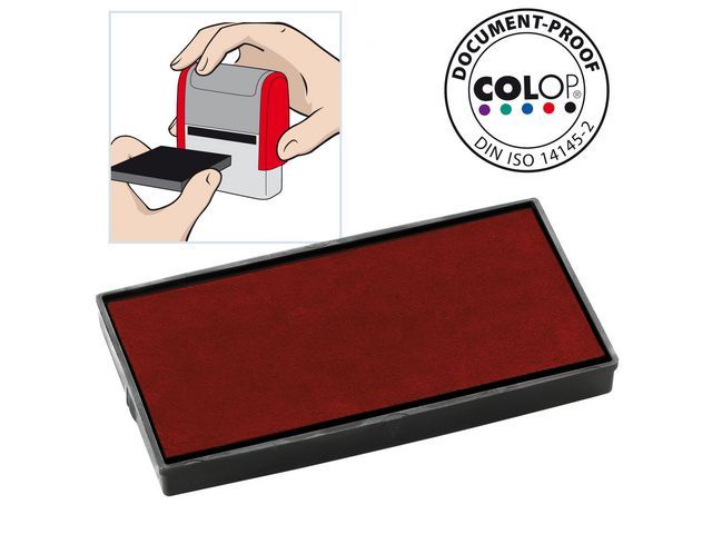 Colop Reserve Kussen Tbv Zelfinktende Stempels E50 Rood Voor Printer 50 Microban Pak 2 Stuks colop kopen in de aanbieding Colop Reserve Kussen Tbv Zelfinktende Stempels E50 Rood Voor Printer 50 Microban Pak 2 Stuks colop kopen in de aanbieding