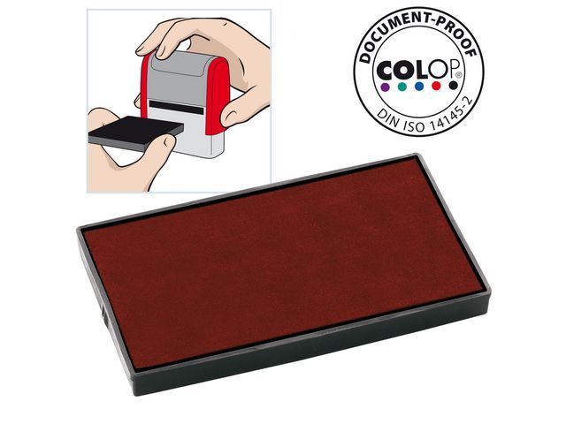 Colop Reserve Kussen Tbv Zelfinktende Stempels E60 Rood Voor Printer 60 Microban Pak 2 Stuks colop kopen in de aanbieding Colop Reserve Kussen Tbv Zelfinktende Stempels E60 Rood Voor Printer 60 Microban Pak 2 Stuks colop kopen in de aanbieding