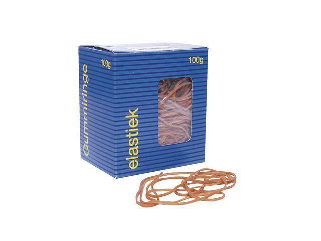 Burosprinter Elastiek 125 Mm Nr 24 Doos 100 Gram burosprinter kopen in de aanbieding
