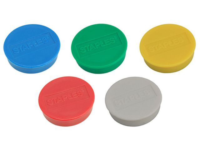 Staples Verpakking Met 10 Ronde Diverse Leuke En Mooie Kleuren Magneten Van 35 Mm Een Magnetische Kracht 2500 Gramm Doos 10 Stuks staples kopen in de aanbieding Staples Verpakking Met 10 Ronde Diverse Leuke En Mooie Kleuren Magneten Van 35 Mm Een Magnetische Kracht 2500 Gramm Doos 10 Stuks staples kopen in de aanbieding