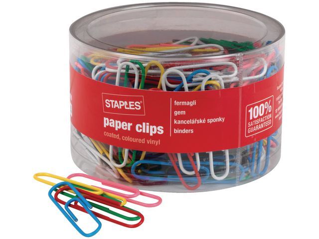 Staples Paperclips Assortiment Jumbo Pak 200 Stuks staples kopen in de aanbieding