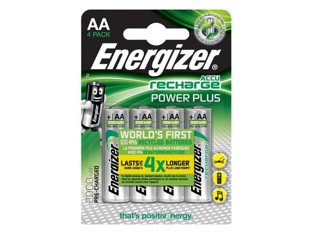 Energizer Energizer Extreme oplaadbare batterijen. HR6/AA 2000 mAh. blisterverpakking van 4 opgeladen batterijen (pak 4 stuks)