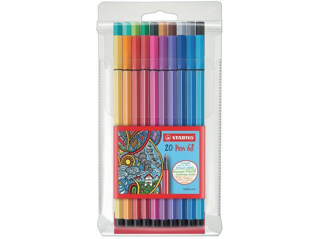 Stabilo Pen 68 Vezelpuntpen Medium Punt Diverse Inktkleuren Polypropyleen Huls In Leuke En Mooie Kleuren Pak 20 Stuks stabilo kopen in de aanbieding Stabilo Pen 68 Vezelpuntpen Medium Punt Diverse Inktkleuren Polypropyleen Huls In Leuke En Mooie Kleuren Pak 20 Stuks stabilo kopen in de aanbieding