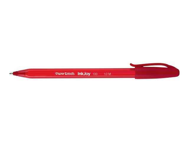Paper Mate Balpen Inkjoy 100 10 Mm Rood Pak 50 Stuks paper mate kopen in de aanbieding