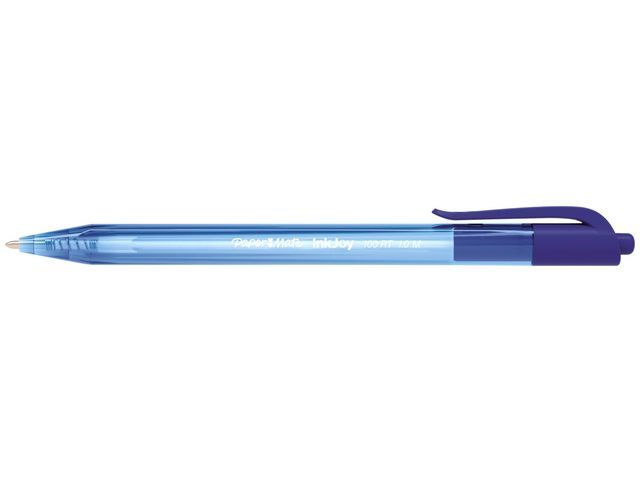 Paper Mate Balpen Inkjoy 100 Rt 10 Mm Blauw Pak 20 Stuks paper mate kopen in de aanbieding