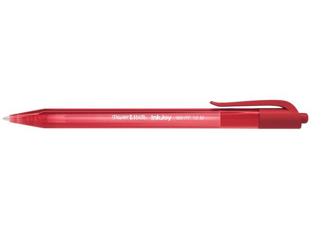 Paper Mate Balpen Inkjoy 100 Rt 10 Mm Rood Pak 20 Stuks paper mate kopen in de aanbieding