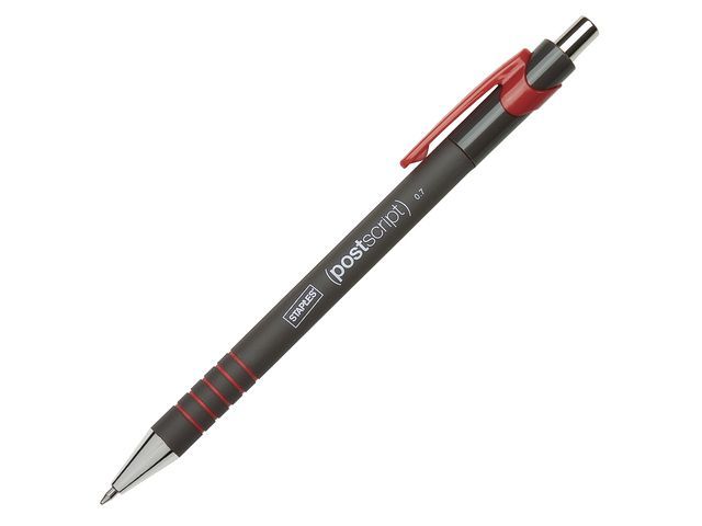 Staples Balpen Postscript 07 Mm Rood Pak 12 Stuks staples kopen in de aanbieding Staples Balpen Postscript 07 Mm Rood Pak 12 Stuks staples kopen in de aanbieding