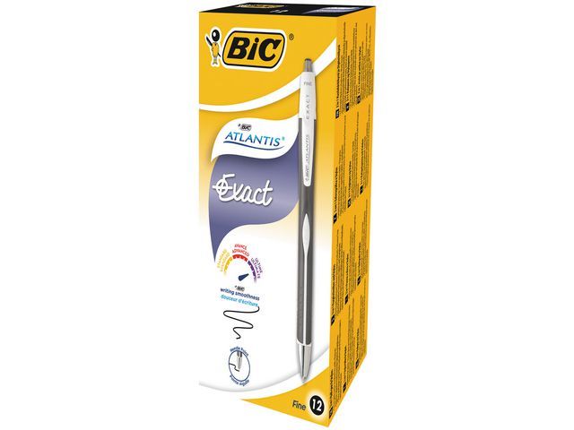 Bic Atlantis Exact Balpen Met Kliksysteem Middelgrote Punt Zwarte Inkt Huls Grip Doos 12 Stuks bic kopen in de aanbieding Bic Atlantis Exact Balpen Met Kliksysteem Middelgrote Punt Zwarte Inkt Huls Grip Doos 12 Stuks bic kopen in de aanbieding