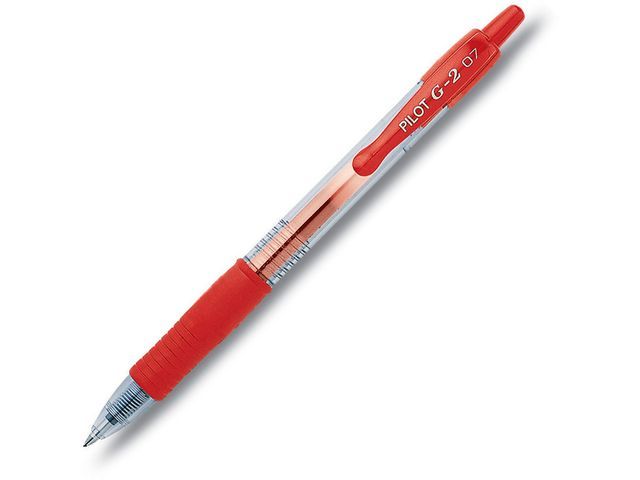 Pilot Gelpen G2 7 Grip 04 Mm Rood Pak 12 Stuks pilot kopen in de aanbieding