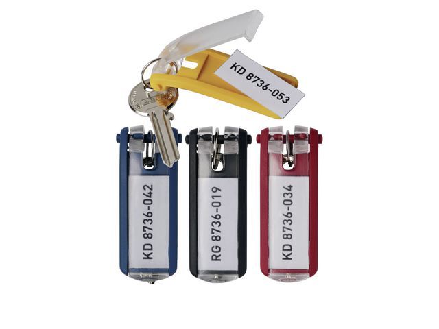Durable Key Clip Sleutelhanger Geel 25 Pak 6 Stuks durable kopen in de aanbieding