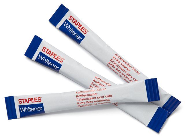 Staples Creamersticks Afzonderlijke Zakjes 25 G Doos Van 500 Pak Stuks staples kopen in de aanbieding Staples Creamersticks Afzonderlijke Zakjes 25 G Doos Van 500 Pak Stuks staples kopen in de aanbieding