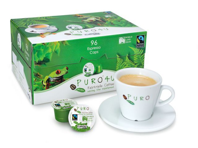Puro Fairtrade Koffiecapsules 96 St Doos 96 Stuks puro kopen in de aanbieding