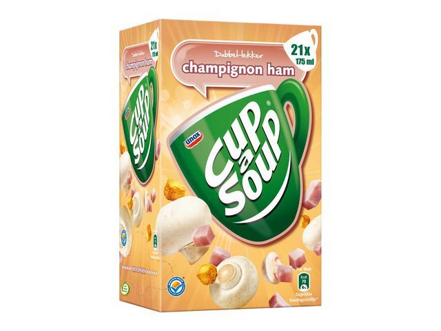 Unox Cup A Soup Champignon Ham Pak 21 Stuks unox kopen in de aanbieding