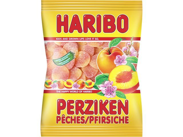 Haribo Snoep Perziken Pak 250 Gram haribo kopen in de aanbieding